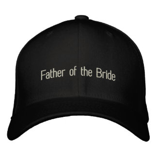 Brodée Père du casquette de la mariée
