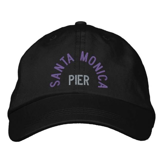 Brodée PÈRE NOËL MONICA PIER Casquette réglable (Devant)