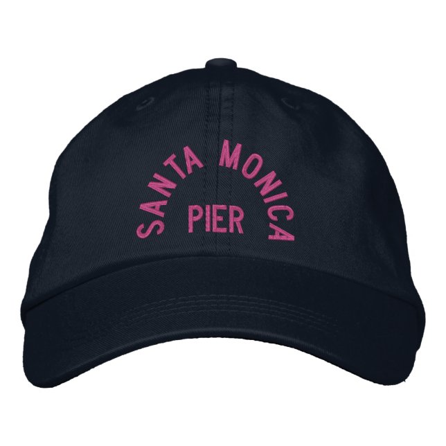 Brodée PÈRE NOËL MONICA PIER Casquette réglable (Devant)