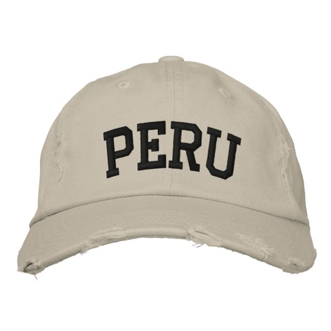 Brodée Pérou Casquette brodé (Devant)