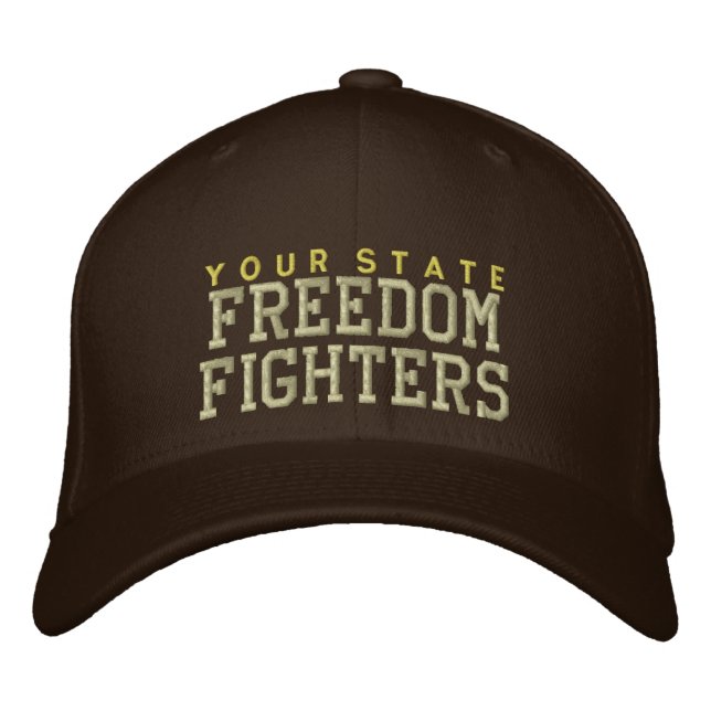 Brodée Personalisé Freedom Fighters Embroded Casquette (Devant)