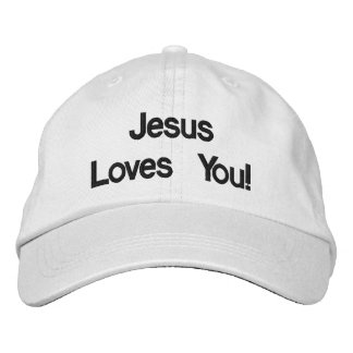 Brodée Personnalisé Réglable (Jésus t'aime) Casquette