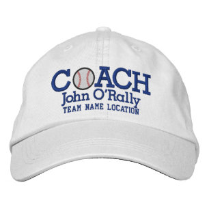 Brodée Personnaliser le nom du Casquette de l'entraîneur