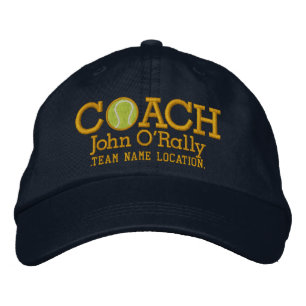 Brodée Personnaliser Tennis Coach Casquette Votre Nom Vot