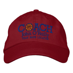 Brodée Personnalisez Basketball Coach Casquette Votre nom