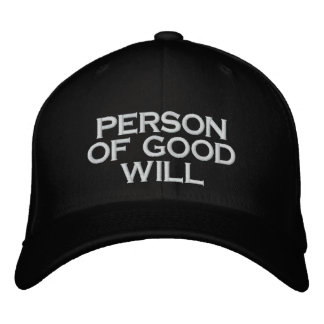 Brodée PERSONNE DE BONNE VOLONTÉ Casquette DE Baseball