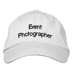 Brodée Photographe de l'événement Casquette brodé