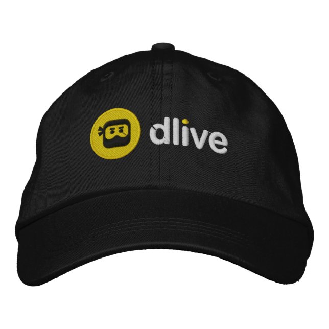 Brodée Plein casquette de logo de DLive (Devant)
