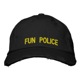Brodée Police Casquette en détresse