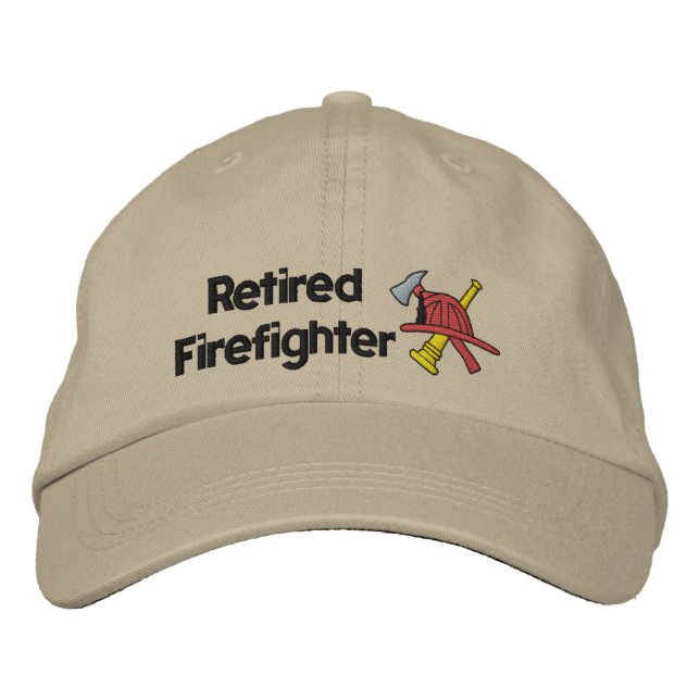 Brodée Pompier retraité Casquette brodé (Devant)