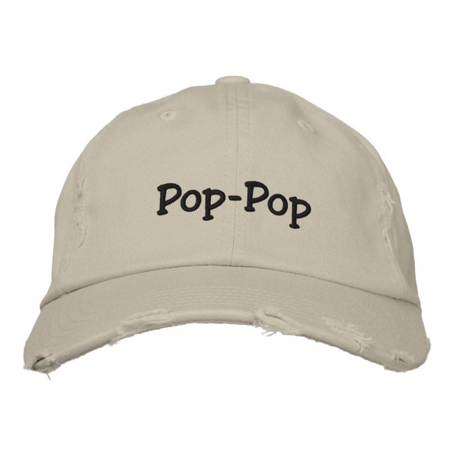 Brodée Pop Pop Casquette brodé (Devant)