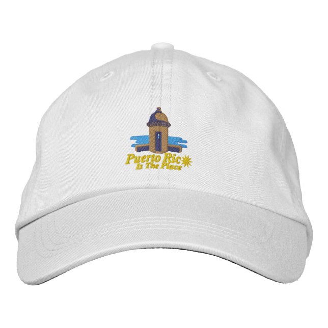 Brodée Porto Rico Est L'Endroit Du Casquette Brodé (Devant)
