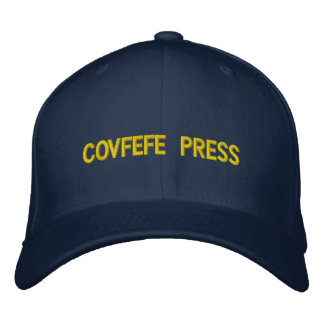 Brodée Presse de Covfefe : Casquette de laine de Flexfit