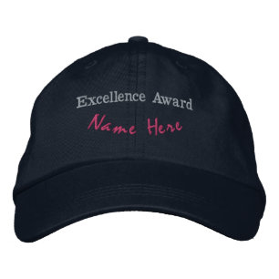 Brodée Prix d'Excellence Personnalisé Casquette Navy Coul