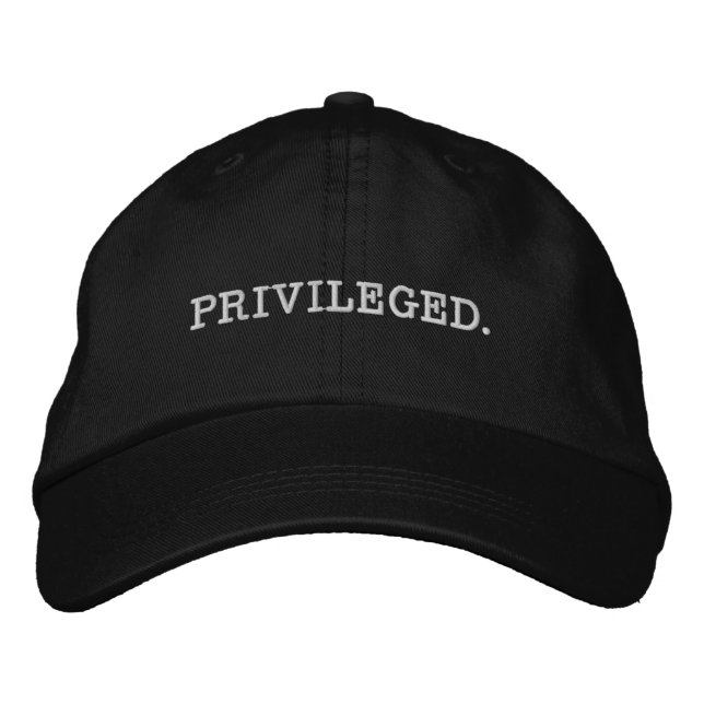 Brodée PRODUCTIONS PRIVILÉGIÉES Casquette officiel (noir) (Devant)