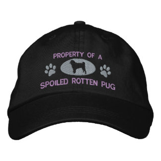 Brodée Propriété d'un Casquette brodé Carlin (violet)
