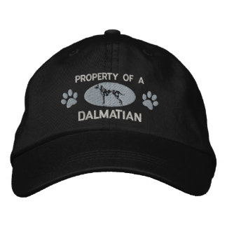 Brodée Propriété d'un Casquette brodé dalmate