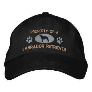 Brodée Propriété d'un Casquette brodé de Labrador Retriev