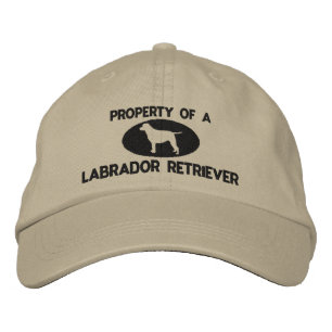 Brodée Propriété d'un Casquette brodé de Labrador Retriev