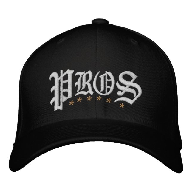 Brodée Pros 2.0 Casquette de baseball brodé de golf (Devant)