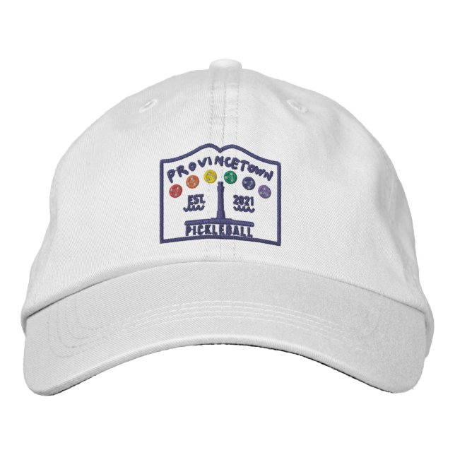 Brodée Ptown Pickleball EMBROIDEE casquette couleur clair (Devant)