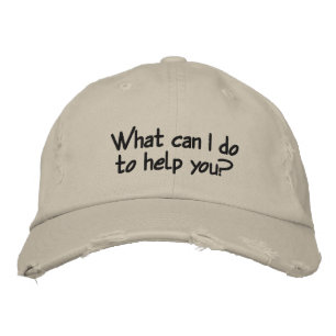 Brodée Que puis-je faire pour vous aider ? Casquette de b