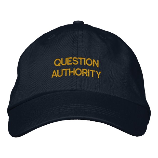BRODÉE QUESTION AUTORITÉ CASQUETTE (Devant)