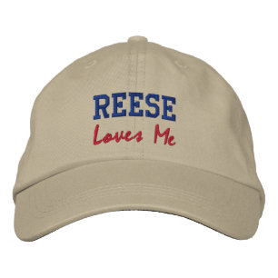 Brodée Reese aime moi brodé Nom Casquette / Casquette
