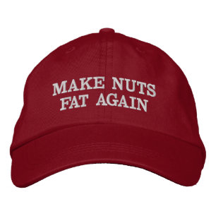 Brodée Rendre les noix grasses à nouveau Casquette brodé