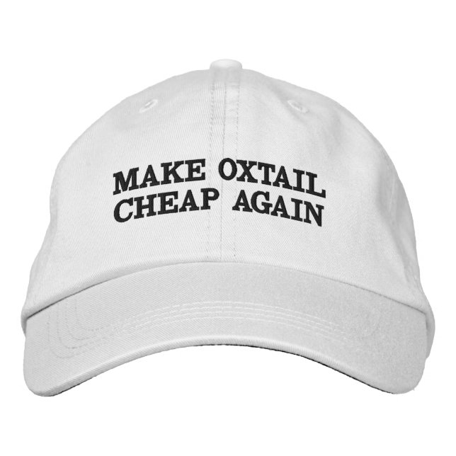 Brodée Rendre Oxtail bon marché Casquette (Devant)