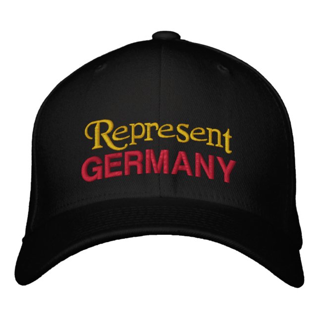 Brodée Représenter l'Allemagne Casquette (Devant)