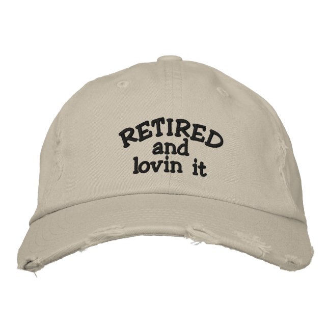 Brodée Retraité et l'aimer Casquette brodé (Devant)