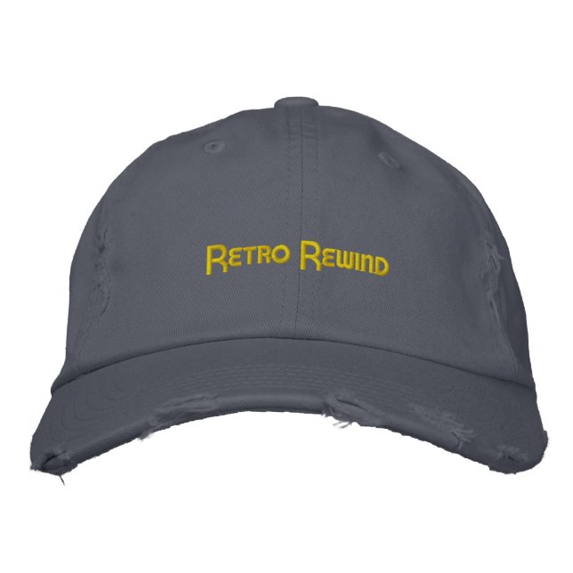 Brodée Retro Rewind Casquette (en panne) (Devant)
