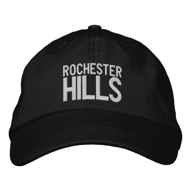 Brodée Rochester Hills Michigan Casquette de baseball bro (Devant)