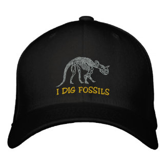 Brodée Rockhound "Je creuse des fossiles" Casquette brodé