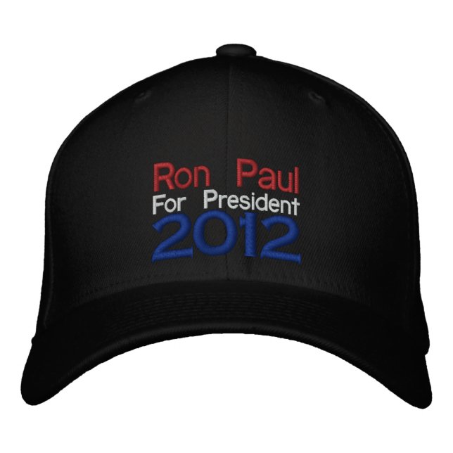 Brodée Ron Paul 2012 Casquette brodé (Devant)