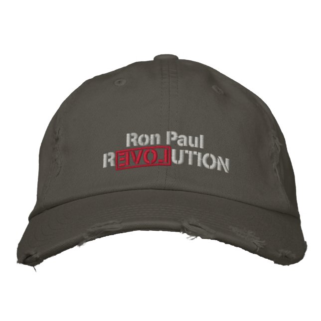 Brodée Ron Paul Révolution Casquette brodé (Devant)