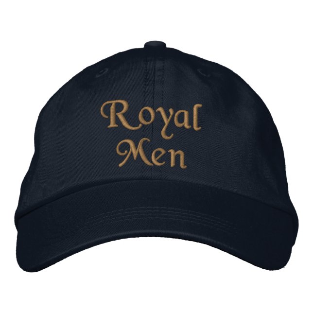 Brodée Royal Hommes texte personnalisé Casquette élégant  (Devant)