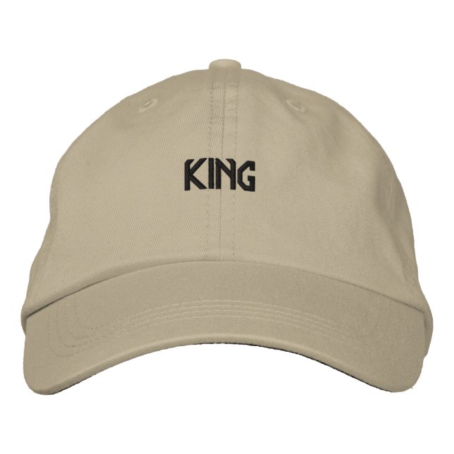 Brodée Royal King Casquette Personnalisée Style Kaki pour (Devant)