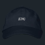 Brodée Royal Navy King Text Cotton Casquette Casquette aj<br><div class="desc">Casquette de la Marine royale : Ce casquette en coton de marine,  brodé sur le devant par "King",  allie style et confort pour un aspect vraiment royal.</div>