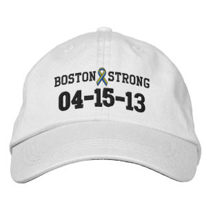 Brodée Ruban fort de Boston 04-15-13 Casquette de broderi