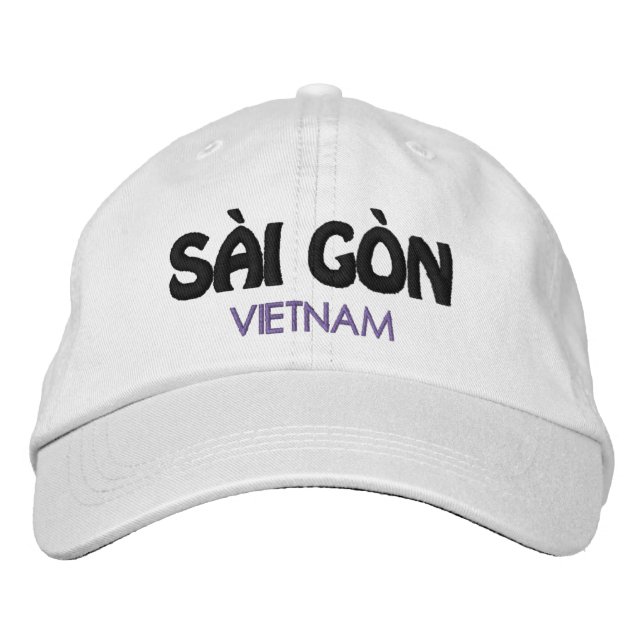 Brodée Saïgon, Casquette de baseball brodé au Vietnam (Devant)
