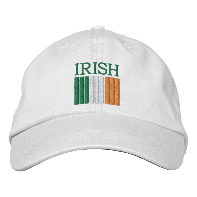 Brodée Saint Patrick's Day Irlande Casquette du drapeau (Devant)