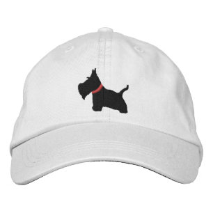 Brodée Scottish Terrier Personnalisé Casquette ajustable