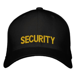 Brodée Sécurité Casquette jaune et noir