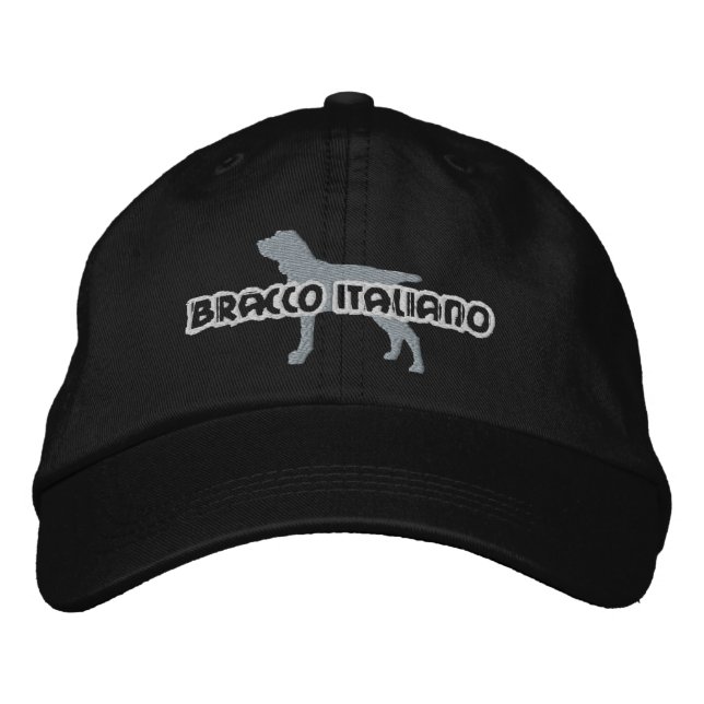 Brodée Silhouette Bracco Italiano Casquette brodé (Devant)