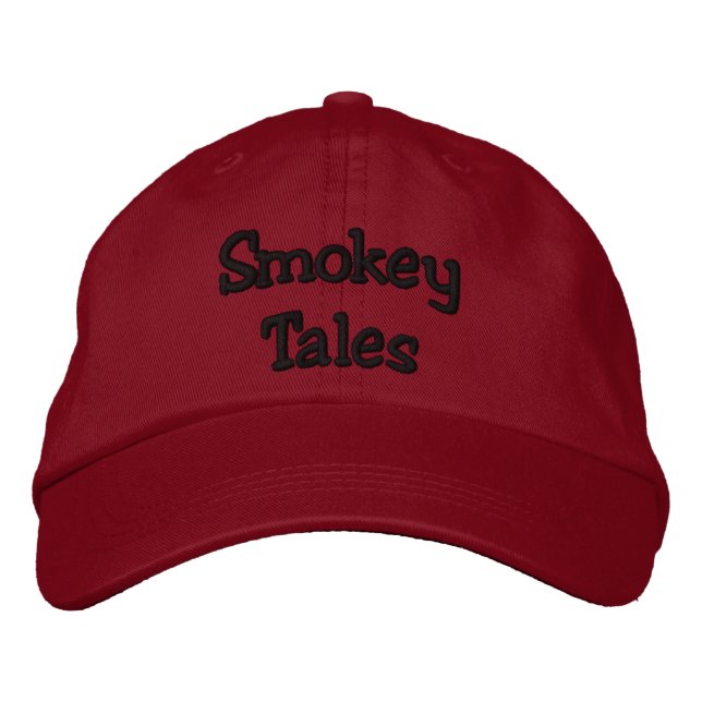 Brodée Smokey Tales Casquette rouge (Devant)