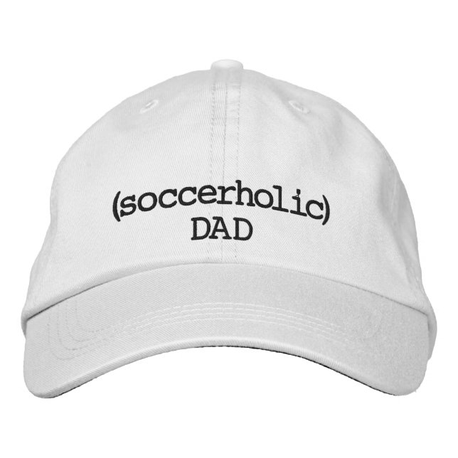 Brodée Soccerholic Papa Casquette réglable (Devant)