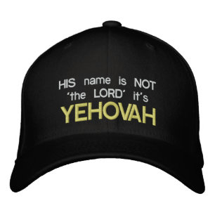 Brodée Son nom n'est PAS l'Eternel casquette noir