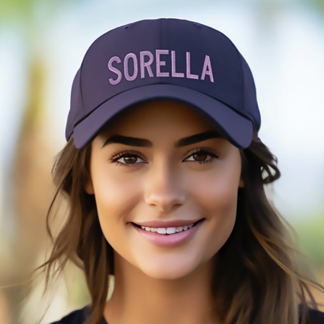 Brodée Sorella (Soeur) Casquette brodé personnalisé (Sorella (Italian for "Sister")
Embroidered Baseball Cap)
